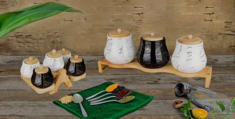 سرویس پاسماوری و ادویه(مودنا ماربل طرح طلا)